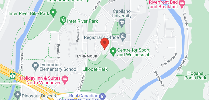 map of 1006 LILLOOET ROAD